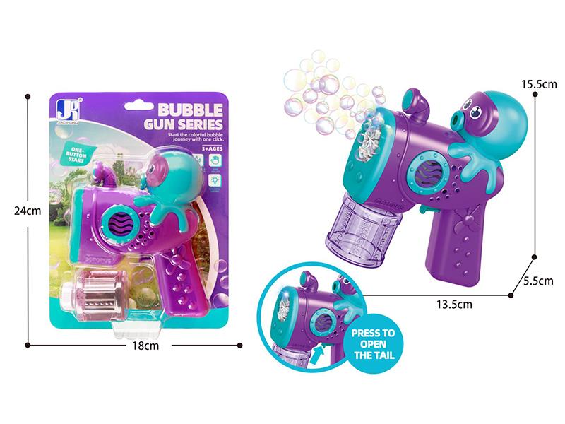 8 Holes Octopus Bubble Gun With Lights