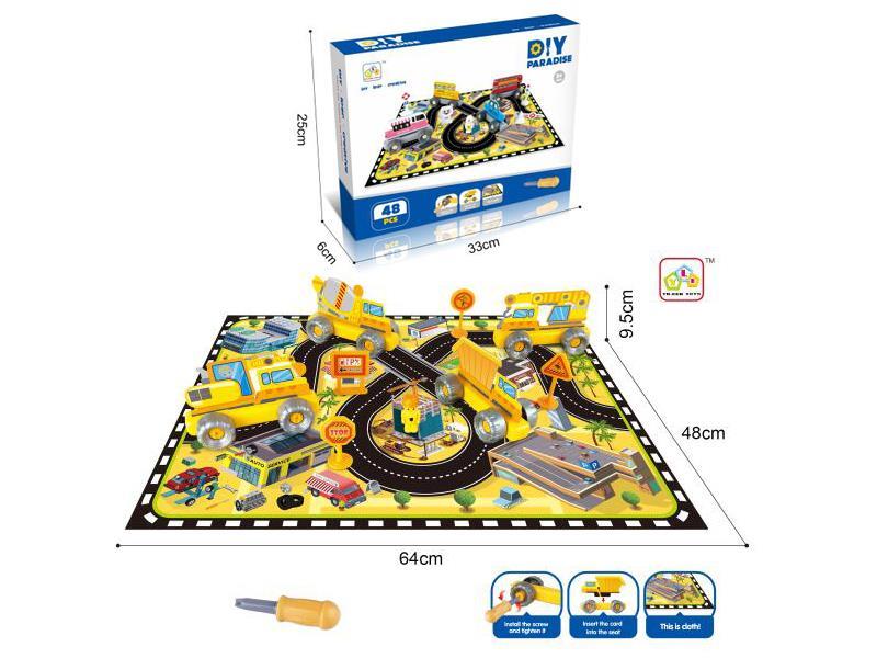 Disassembly And Assembly Of Rail Car Scene