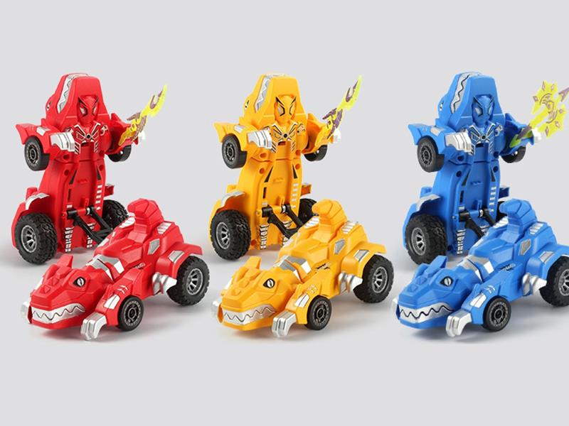 Pull Back Deformation Dinosaur Car 1pcs
