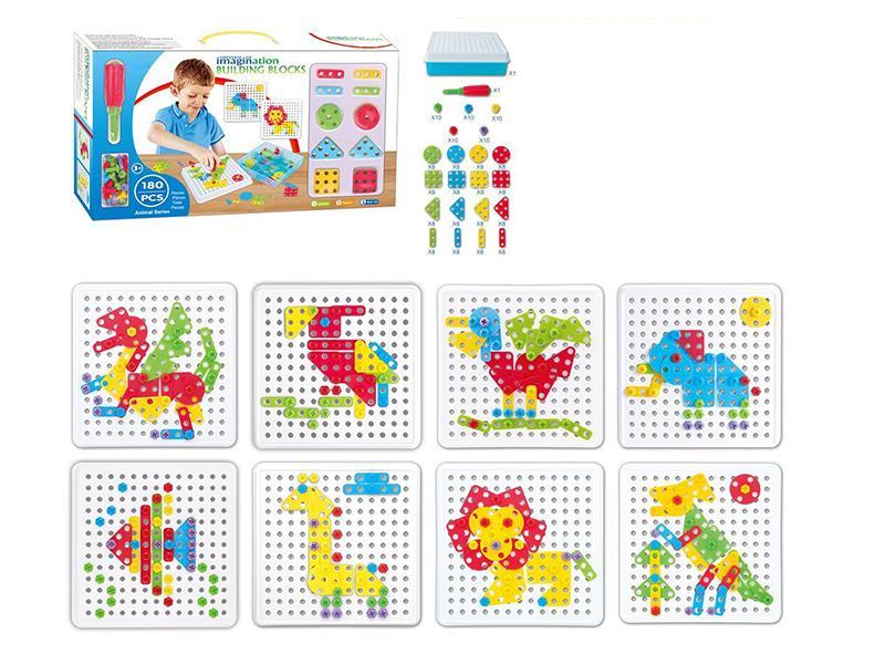 180PCS Building Blocks Puzzle Set 180pcs
