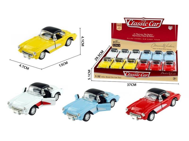 1:32 Alloy Recoil Simulation Classic Car Chevrolet 12pcs