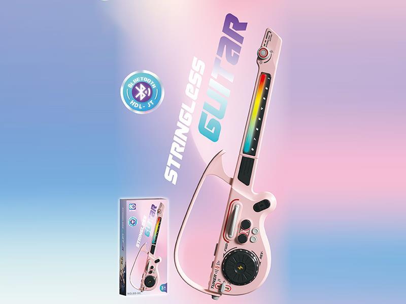 Multi-Functional DJ Guitar Bluetooth Version Pink