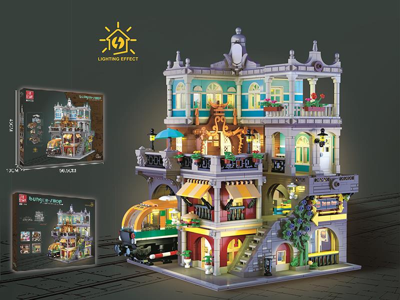 Hamburger Shop Building Blocks 3289pcs