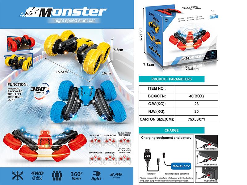 Remote Control Stunt Car