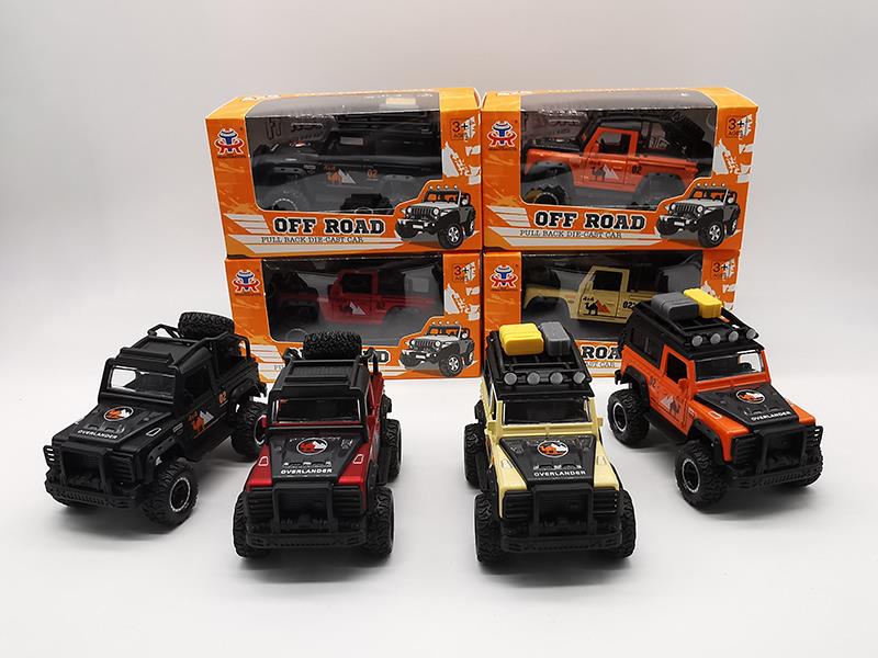 Pull Back Alloy Shock Absorption Land Rover Defender Off-Road Vehicle With Sound And Light