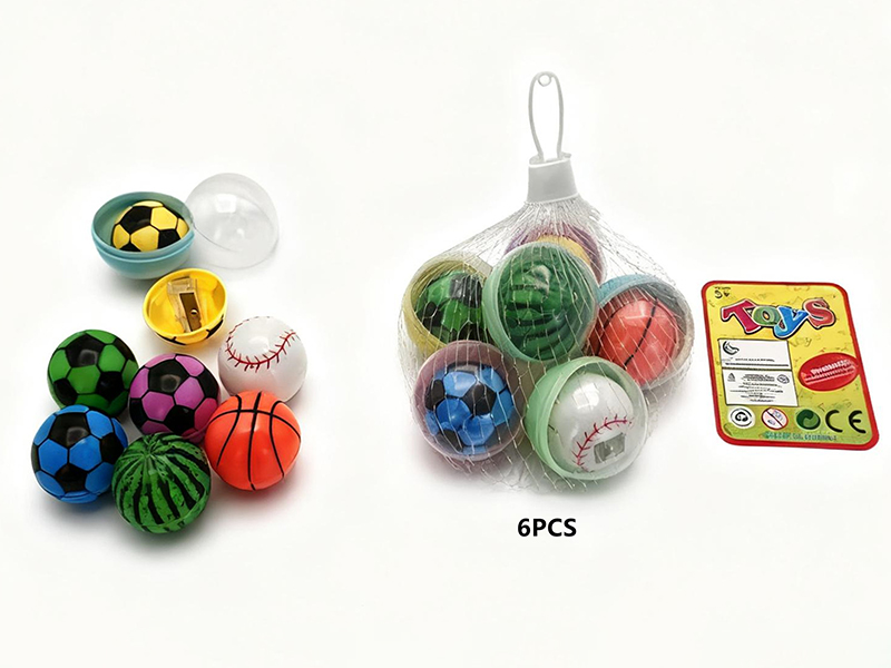 Pencil Sharpener Capsule Toys 6PCS