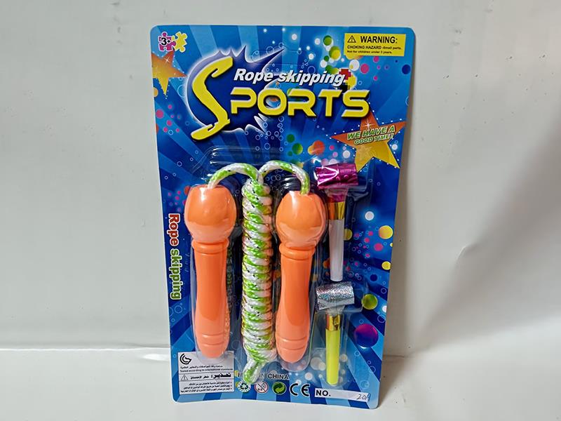 Rope Skipping + Blowing Dragon Whistle