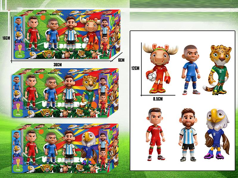4 World Cup Football Dolls In A Box Set