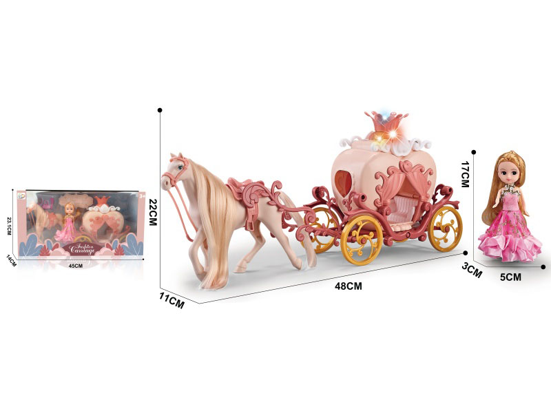 The Carriage Has Barbie With Lights