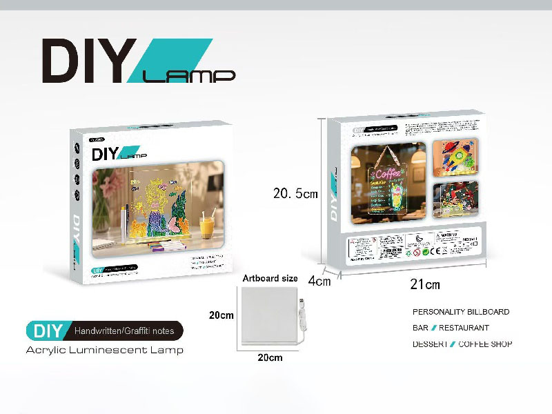 Led Hand-Painted Illuminated Drawing Board