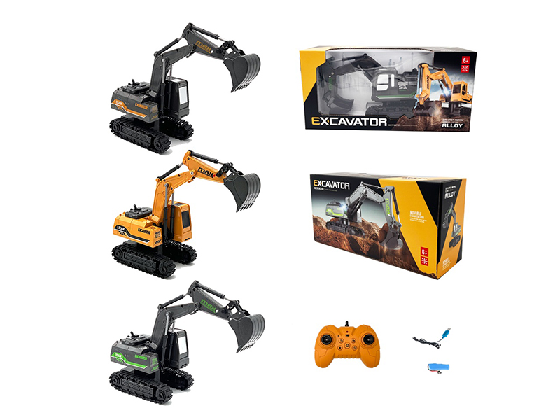 1:24 10CH Remote Control Alloy Excavator