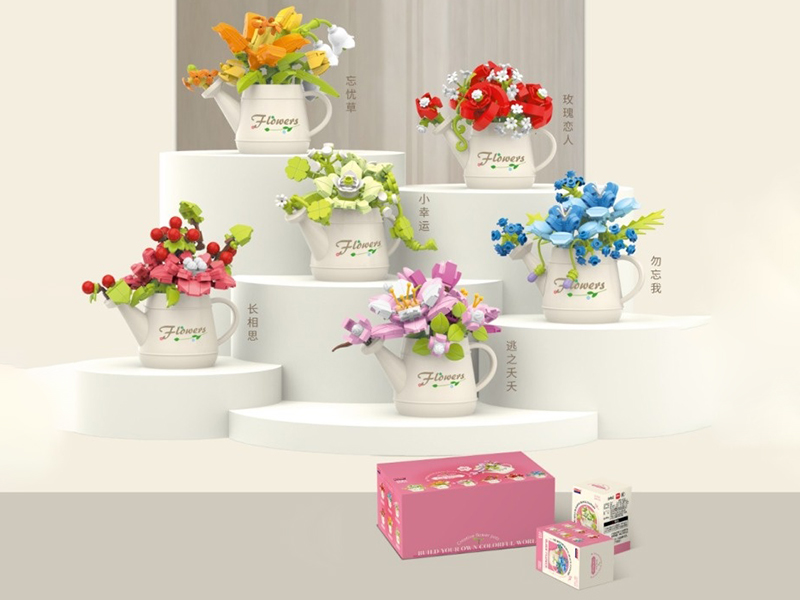 Flower Pot Building Blocks 1213pcs
