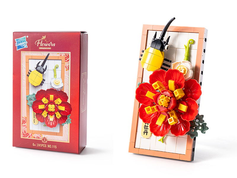 Flower Painting Ornament Building Blocks 241PCS
