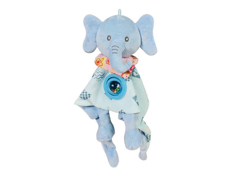 Elephant Spinning Bead Baby Comfort Towel