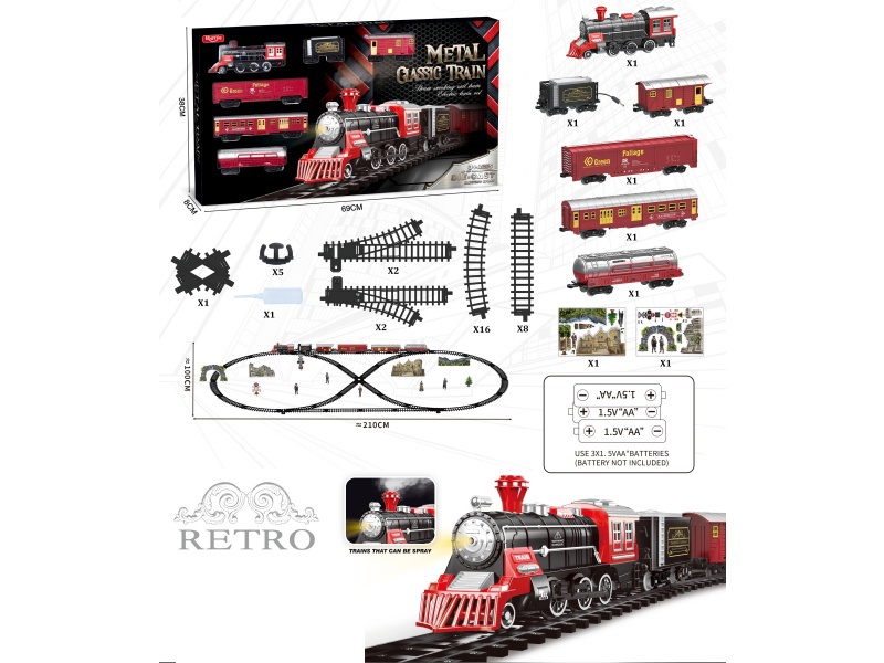 Alloy Vintage Train Model