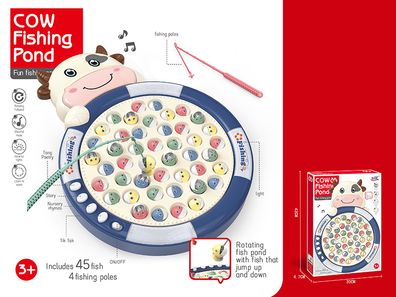 Cow Fishing Toy(No Magnetic)(With Lights And Sound)