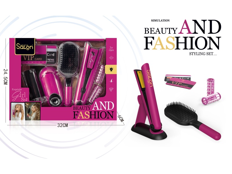 Diy House Play Accessories Simulation Salon Hair Care Tools Electric Set 8 Pcs