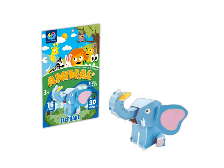 Dimensional Puzzle Elephant