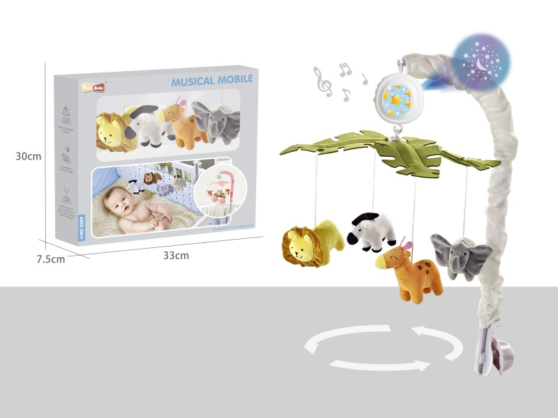 Light Projection Bedside Bell With Remote Controller