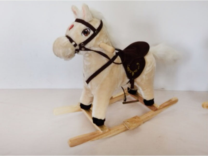 B/O Wooden Rocking Horse With Music