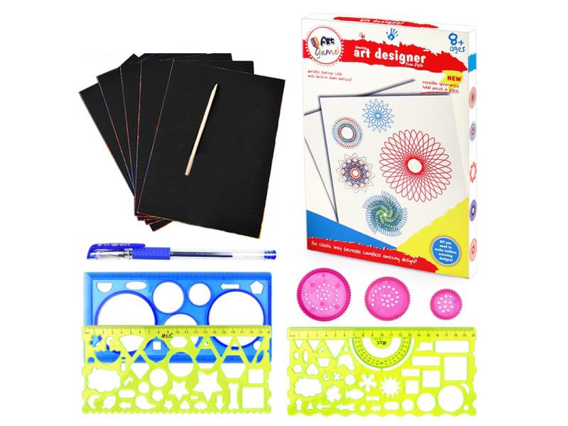 Painting Ruler + Scratch Paper Set