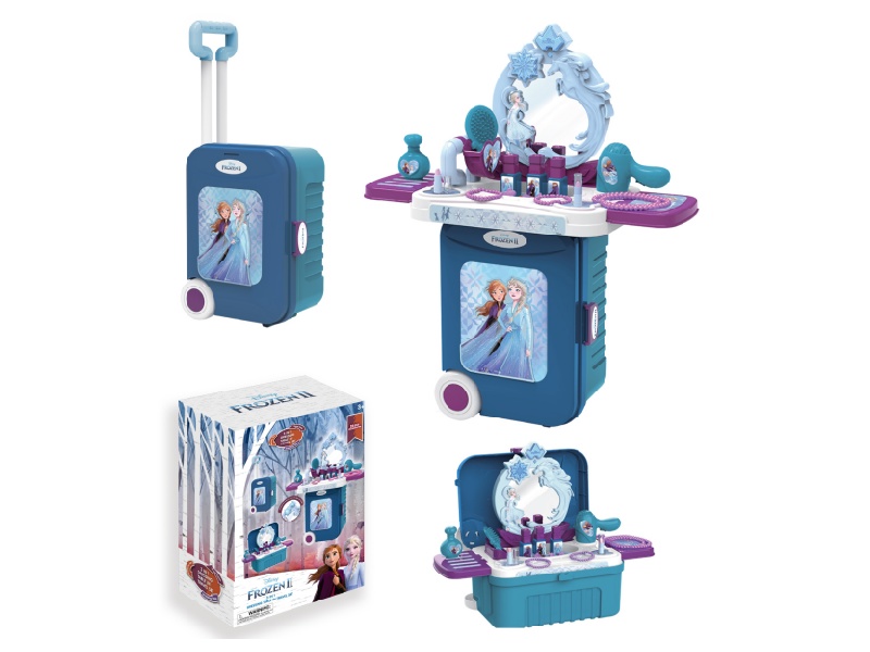Frozen 2 3-In-1 Cosmetic Toy Suitcase