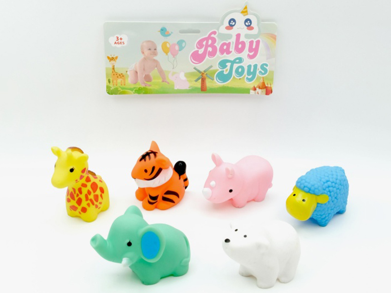 Vinyl Animals With Bb Whistles