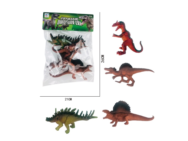 Pvc Simulation Dinosaur 4Pcs