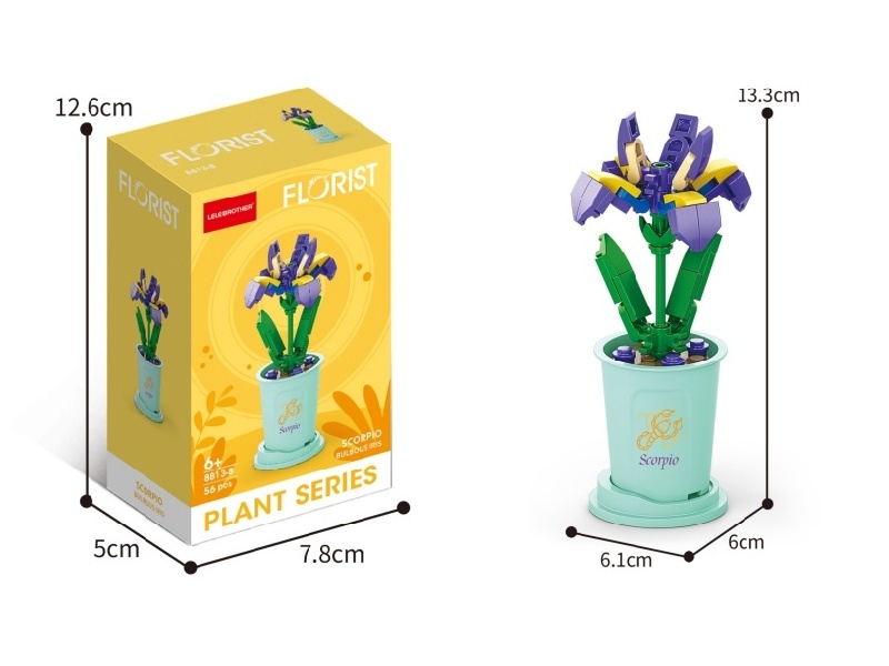 Scorpio Phoenix Tail Flower 56 Pcs