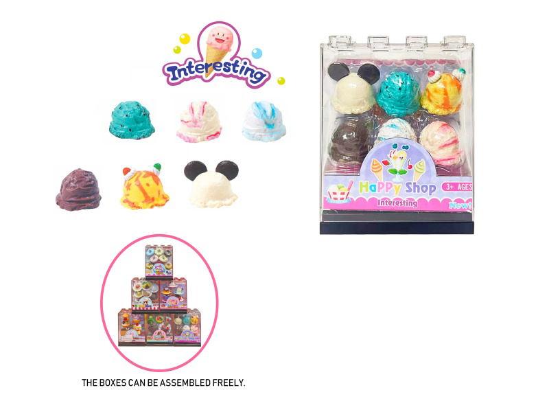 Ice Cream In A Wooden Box