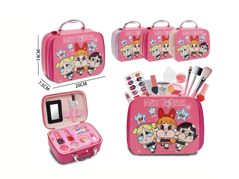 A Three-Color Mixed Hand-Held Makeup Bag For Crying Kids