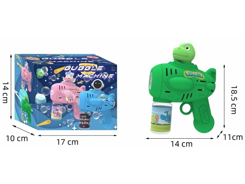 Dinosaur Multi-Hole Light Automatic Bubble Gun
