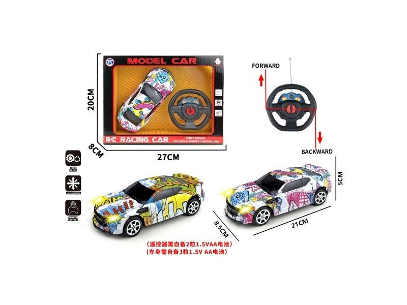 Two-Way Small Wasp Remote Control Car With Light