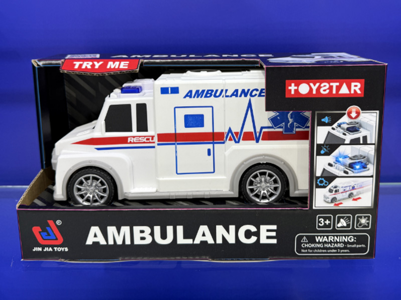 1:18 Friction Ambulance(Sound, Lights)