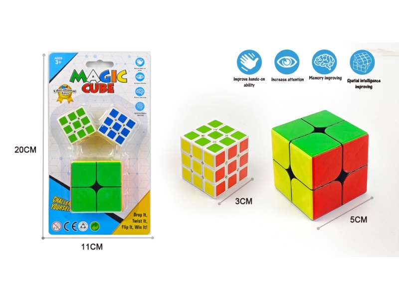 3X3 + 2X2 3.0 Rubik'S Cube +5.0 Rubik'S Cube (White C +Abs)