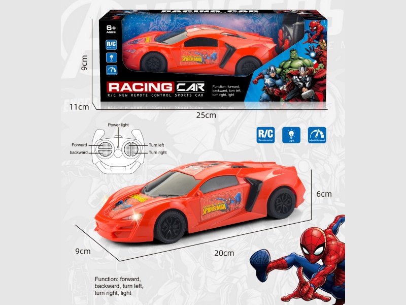 The Spider-Man Remote Control Car Has Lights