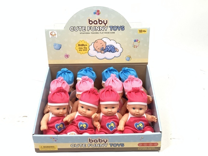 8-Inch Vinyl Toy Dolls, 12 Pieces Per Display Box