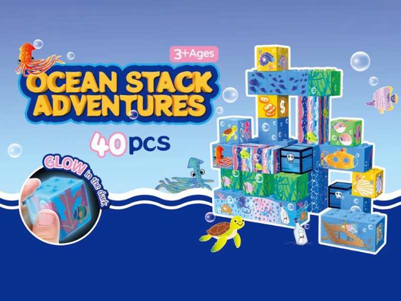 Sea World Magnetic Cube Building Blocks 40pcs