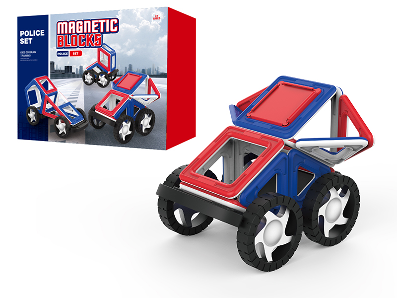 Police Series Magnetic Building Blocks 48PCS