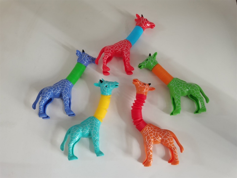 Stretching And Retracting Giraffe