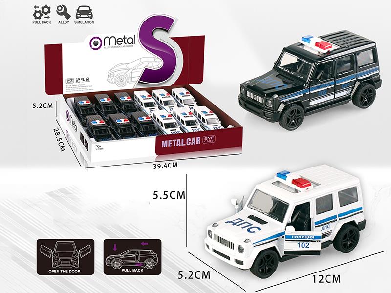 Pull Back Alloy Mercedes-Benz G-Class Police Car