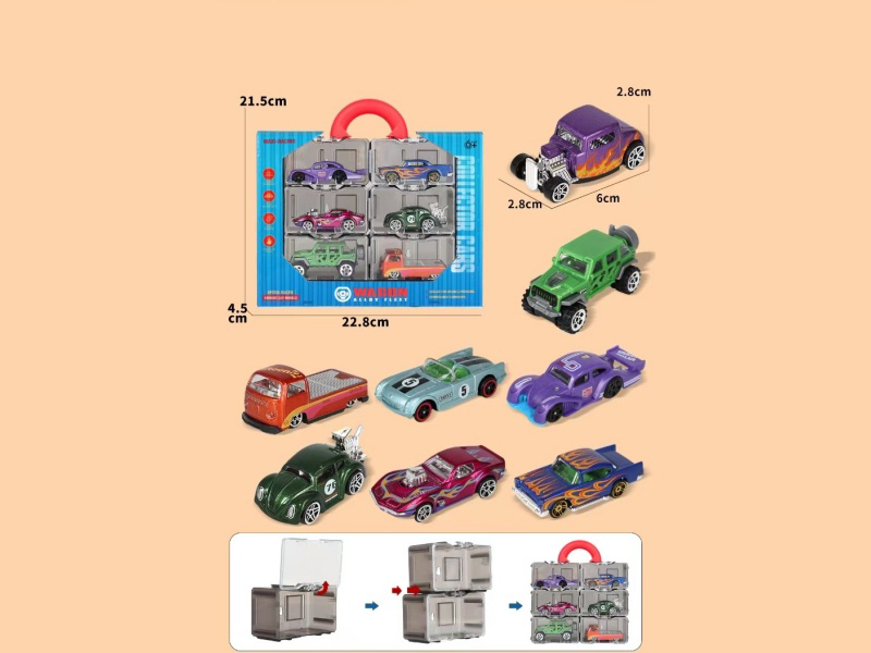 Alloy Roller Coaster Set Of 6 Pieces