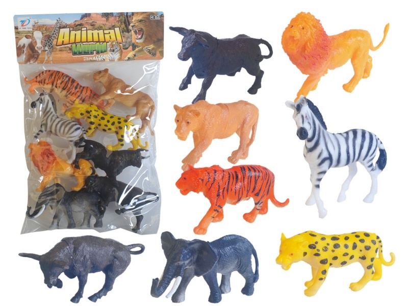 Pvc Simulation Animal 8Pcs