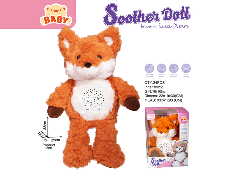 Soothe Plush Toys With Lights And Music - Fox