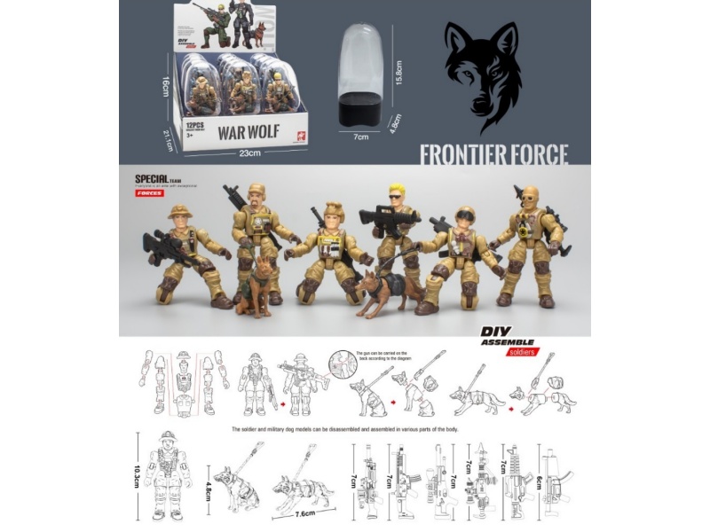 Assembled Soldier Model (12Pcs)
