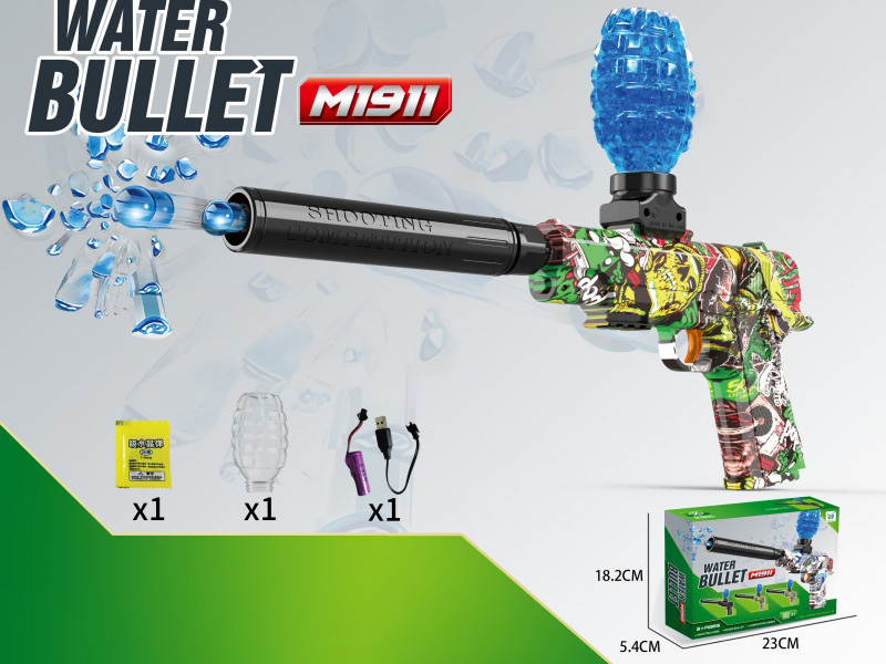1911 Water Transfer Printing Water Bullet Gun