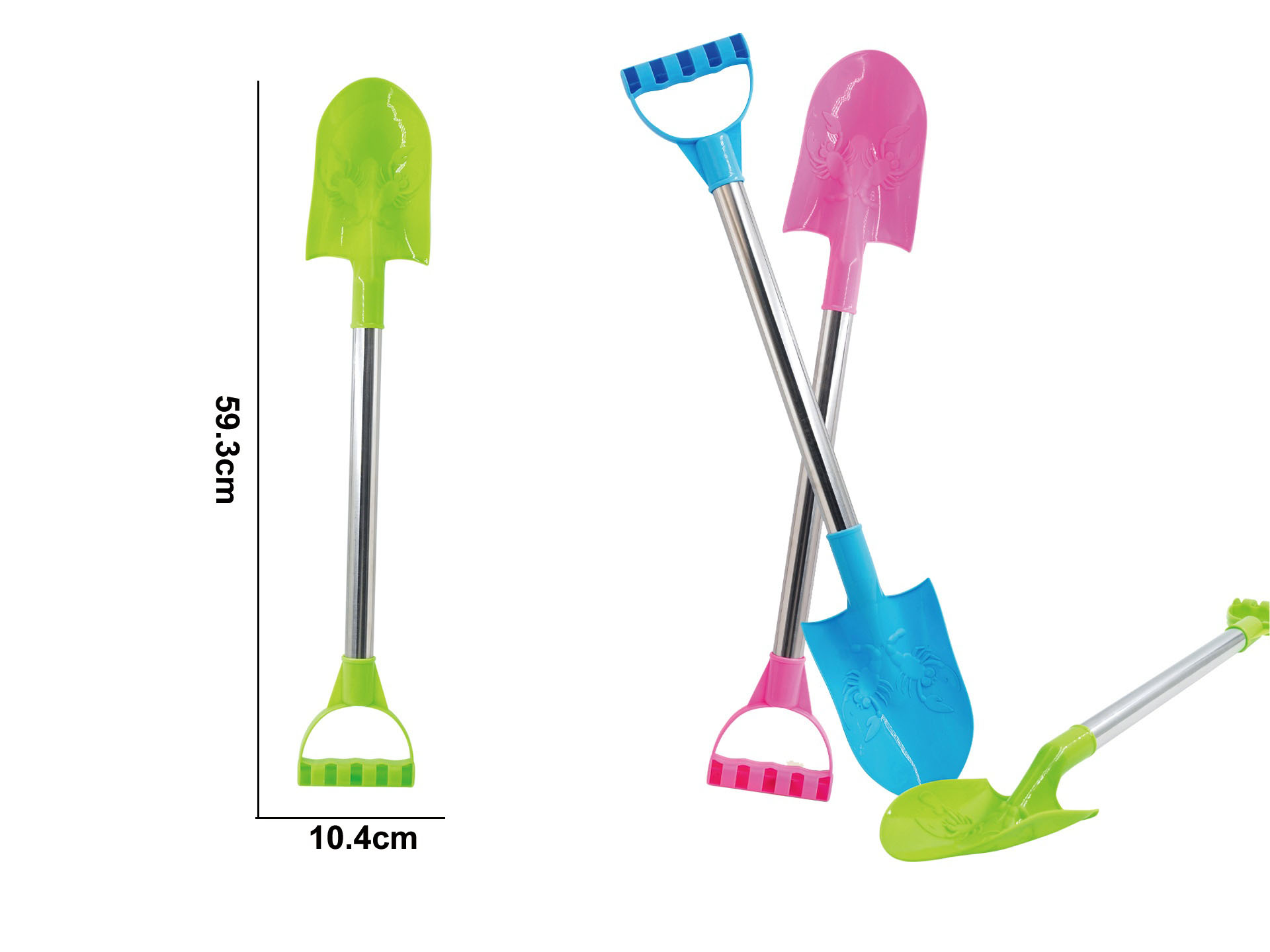 A Big Pointed Shovel On The Beach