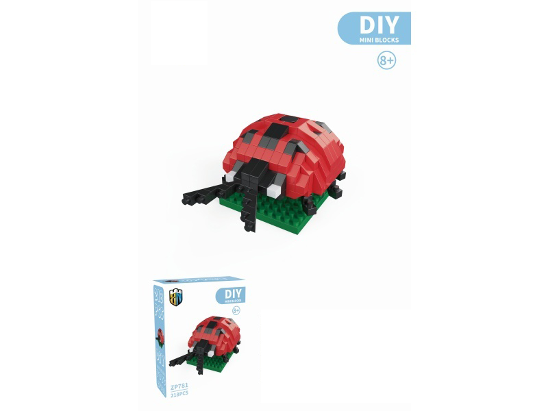 Seven-Star Ladybug Building Blocks Insect Series 218PCS