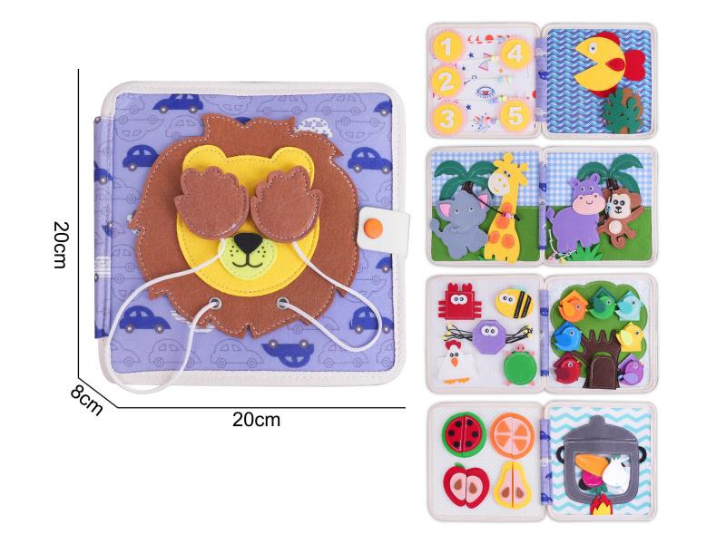 Montessori Early Childhood Education And Intelligence Enhancement - Felt Lion Quiet Book