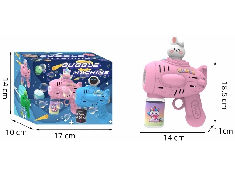 Rabbit Multi-Hole Light Automatic Bubble Gun